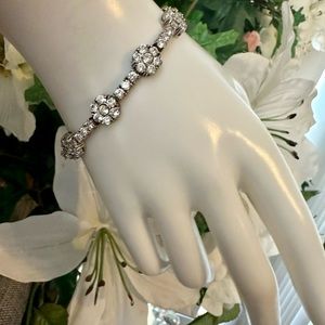 Singed nlw Tennis bracelet cz daimond sterling silver mark 925